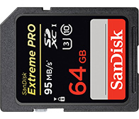 Sandisk Extreme Pro 64 Gig SDXC Class 10