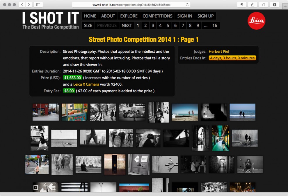 I SHOT IT Street Photography Contest