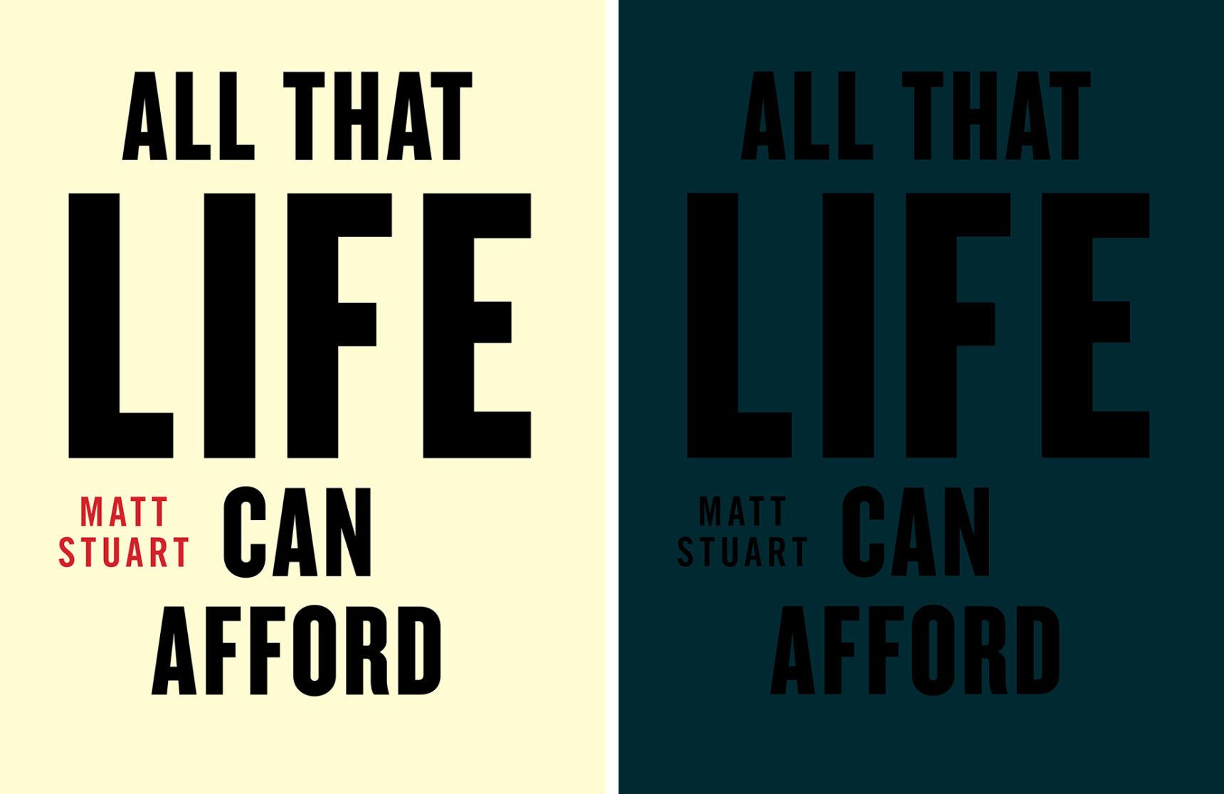 Matt Stuart All That Life Can Afford