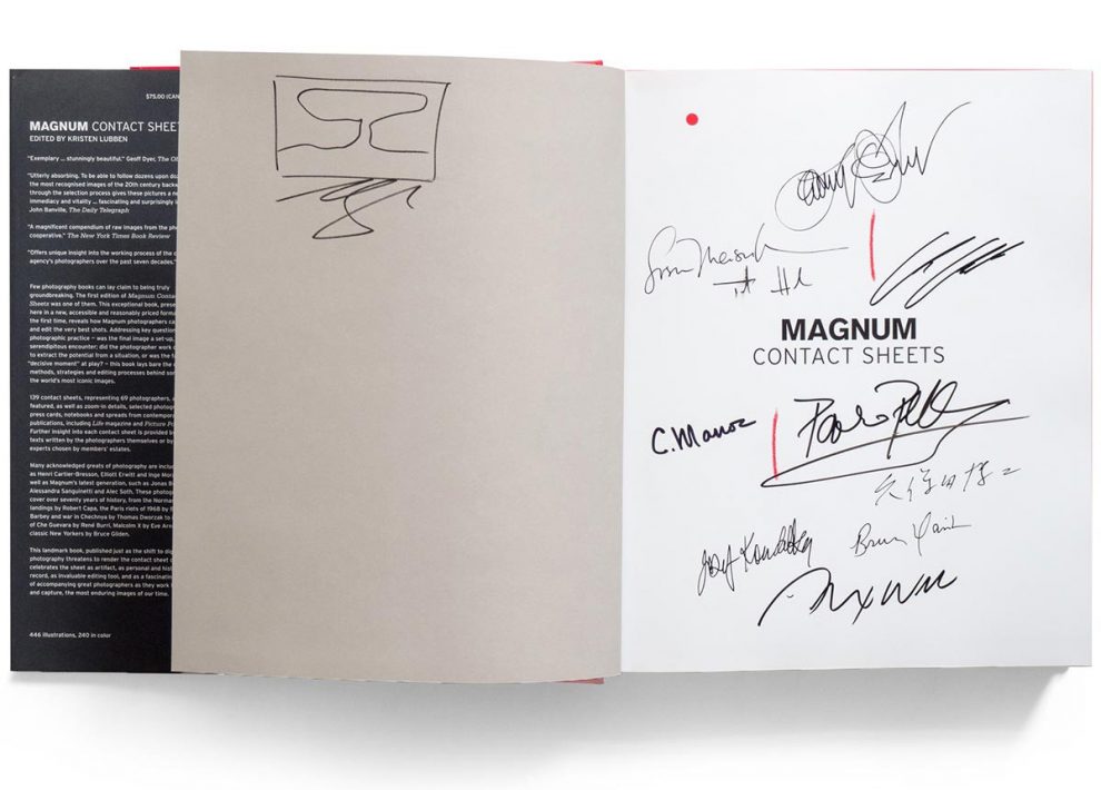 Magnum Contact Sheets Signed