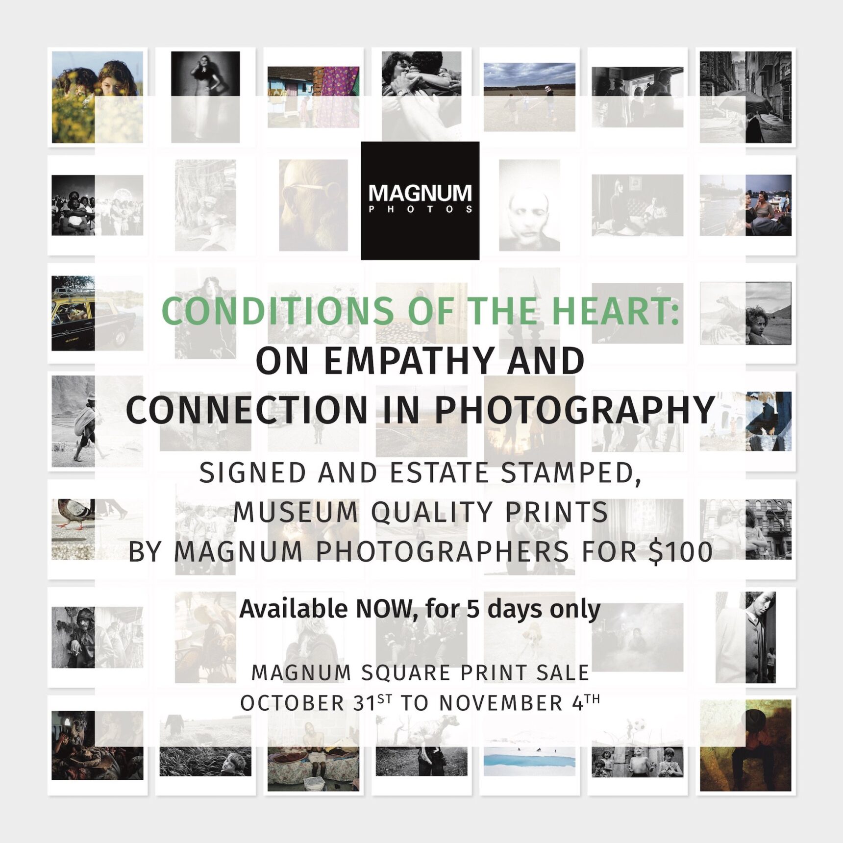 Magnum Square Print Sale - Conditions Of The Heart