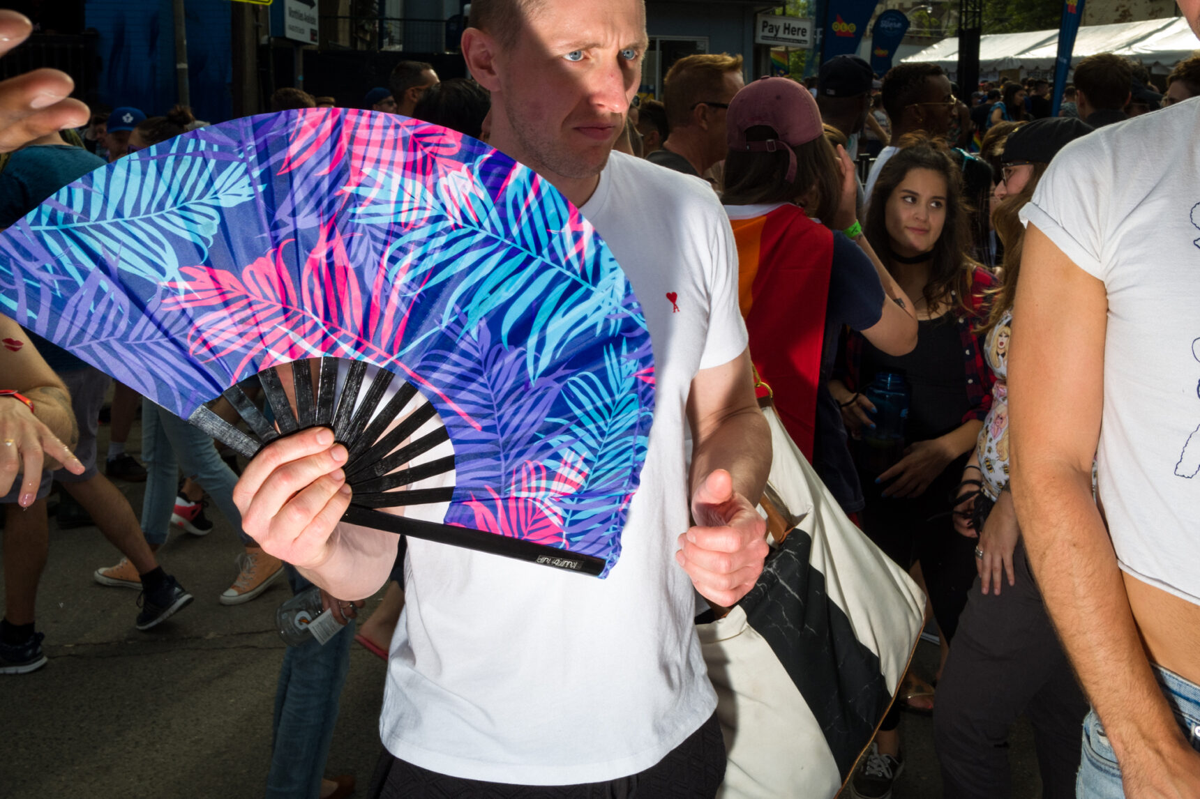 flash street photography - gay pride - no place to hide