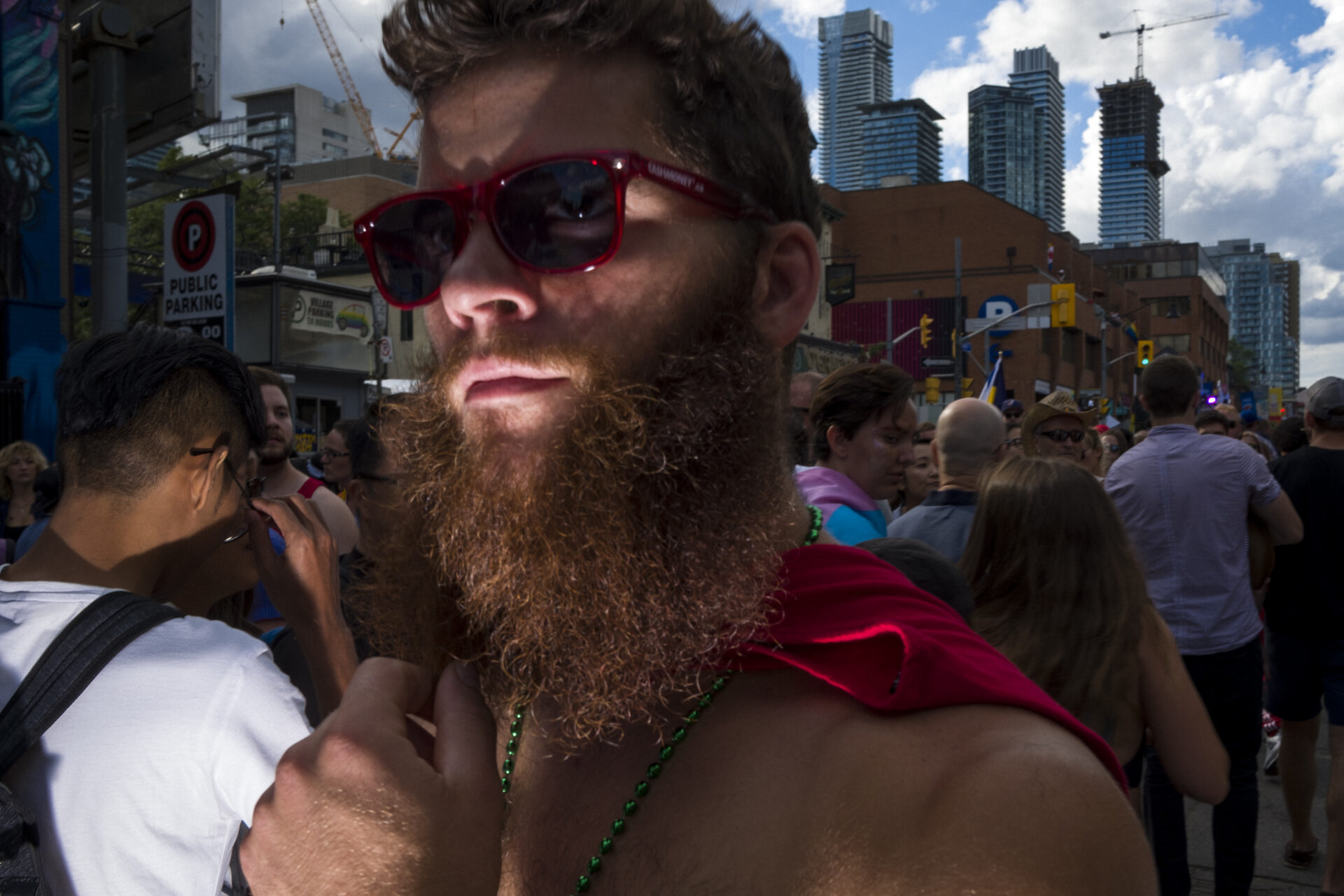 flash street photography gay pride - off camera flash